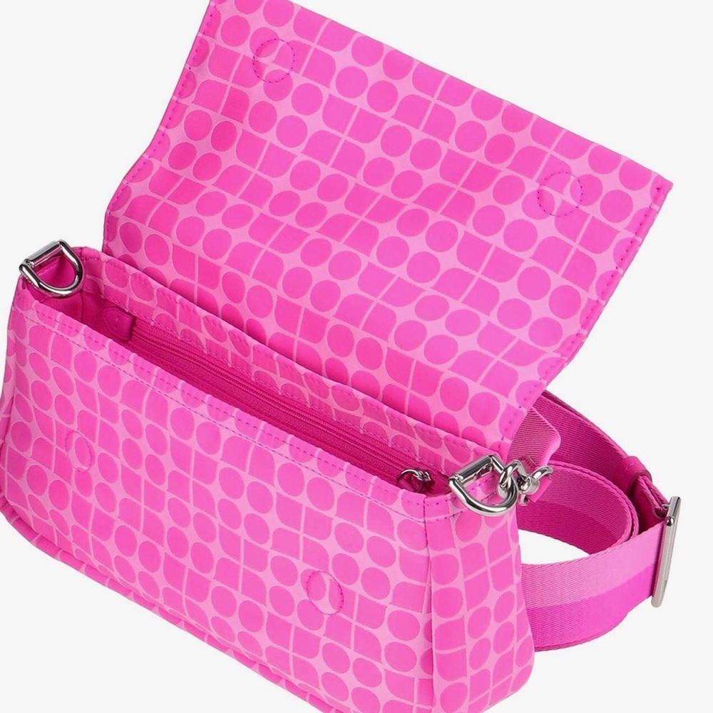 Kate Spade New York Pink Jacquard Handbag • Medium Size